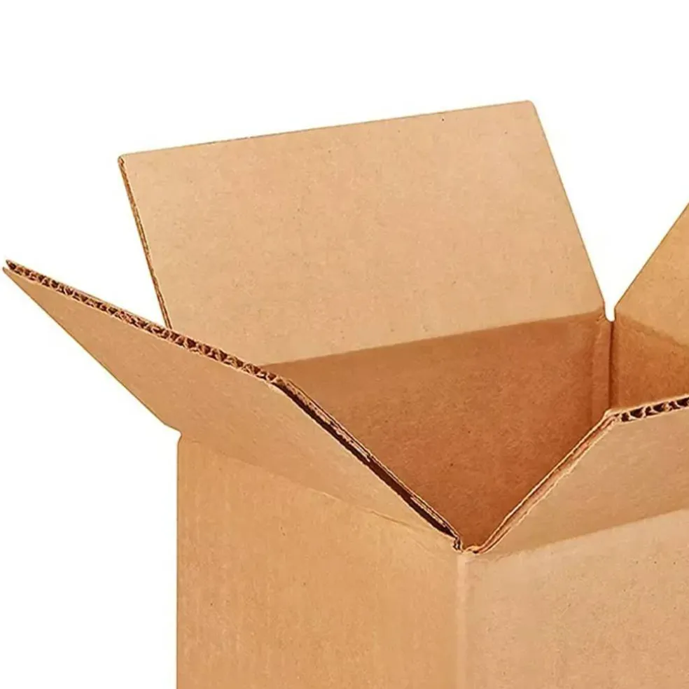 25 pcs Corrugated Shipping Boxes Durable Kraft Cardboard 6 x 6 x 4 Inch