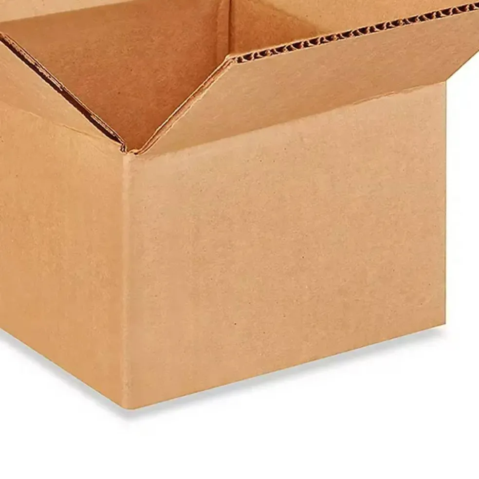 25 pcs Corrugated Shipping Boxes Durable Kraft Cardboard 6 x 6 x 4 Inch