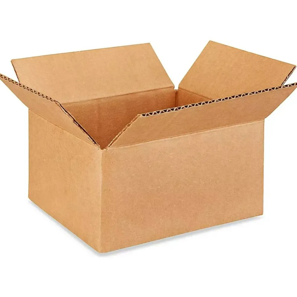 25 pcs Corrugated Shipping Boxes Durable Kraft Cardboard 8 x 6 x 4 Inch