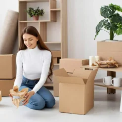 25 pcs Corrugated Shipping Boxes Durable Kraft Cardboard 6 x 6 x 6 Inch