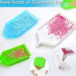 70 PCS 5D Diamond Painting Tools Kit with Embroidery Box and Roller
