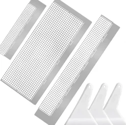 3Pcs Diamond Painting Rulers with Fix Tools, Stainless Steel Diamond Art Grid Rulers for Full Drill & Partial Drill, 240/520/1020 Drill Mesh Templates, DIY Diamond Painting Accessories for Crafts
