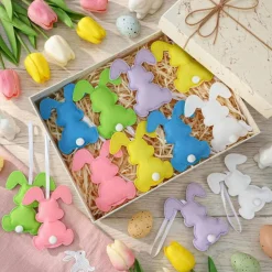12 Pcs Easter Bunny Decorations Felt Bunny Hanging Ornaments Rabbit Spring Handmade Rabbit Decorations for Easter Tree Party Holiday Decor(Calssic)