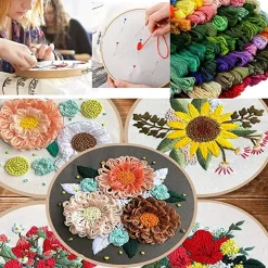 200pcs+ Embroidery Floss kit, Friendship Bracelet String Kit with Organizer Box-Included 100pcs Friendship Bracelet Floss Thread,Cross Stitch Kits Xmas Gifts
