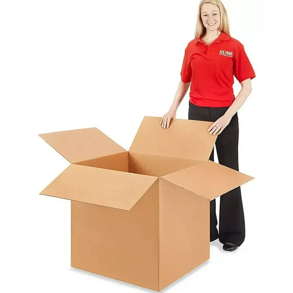 10 Pcs Extra Large Corrugated Shipping Boxes 24 x 24 x 24 Inch for Packing Odd Shaped Items