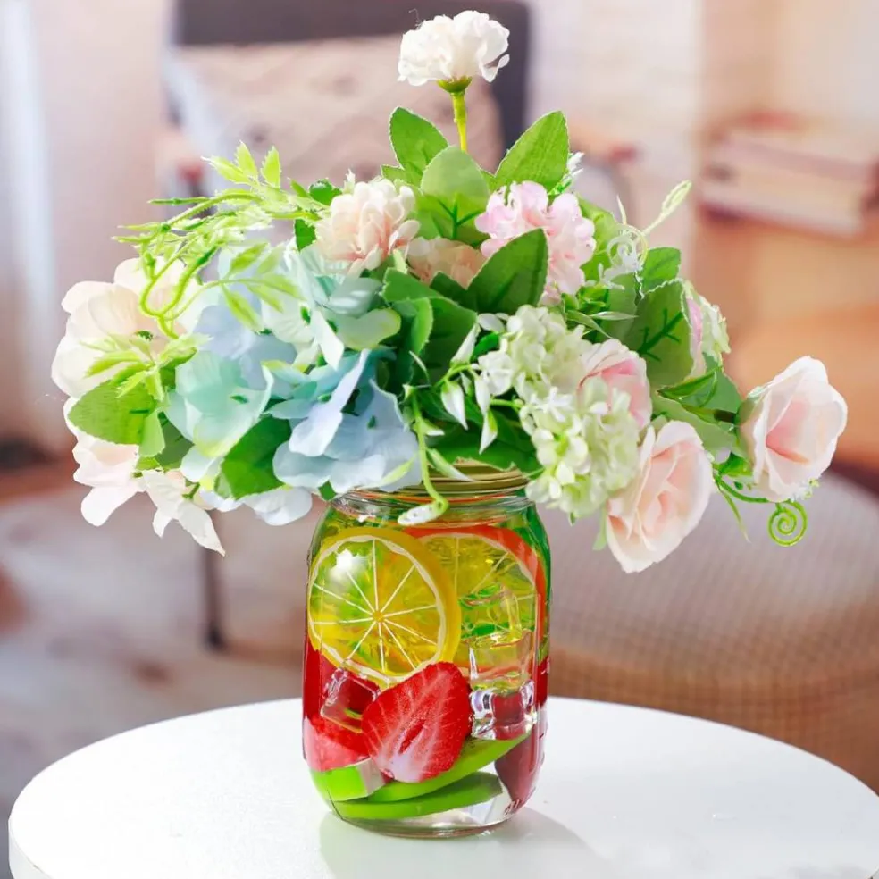 85 Pcs Fake Fruit Slices Ice Cubes