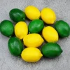 12 Pcs Fake Lemons Limes - (6 Green+6 Yellow)