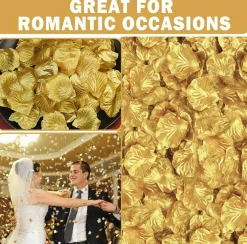 300PCS Fake Rose Petals for Romantic Night Romantic Festive Atmosphere Creation for Marriage Proposal Wedding