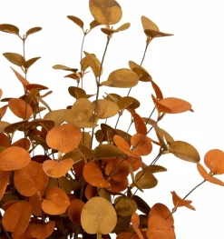6PCS Fall Eucalyptus Leaves Artificial Stems, 27.5" Faux Autumn Leaf Spray Branches, Decorative Eucalyptus Picks for Vase Floral Arrangements, Home, Table, Mantel & Seasonal Fall Decor
