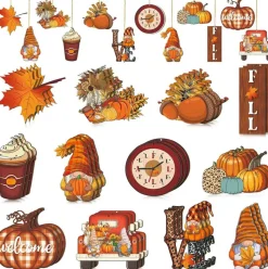 36 Pcs Fall Ornaments for Tree Fall Thanksgiving Decorations(Cute Style)