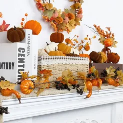 15PCS Fall Pumpkins for Indoor Autume Thanksgiving Home Decor