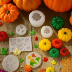 108 Pcs Fall Pumpkin Silicone Candle Molds