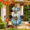 3 Pcs Fall Pumpkin Yard Stakes Signs Decoration - 31 Inch