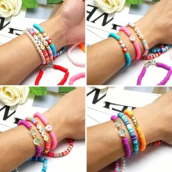 10pcs Friendship Bracelets for Teen Girls & Women: Beaded, Preppy, Beach Styles - Ideal Gifts