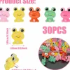 30 pcs frog push pins animal thumbtacks for cork boards, photos, and office use