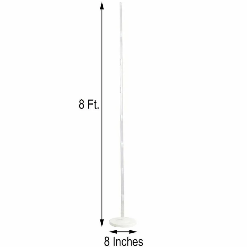 2 pcs 8 ft White Balloon Columns Stands Kit Set Wedding Party Decorations