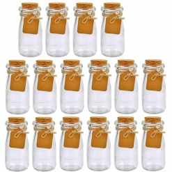 30Pcs Glass Favor Jar With Cork Lids，100 ML 3.4oz Potion Bottles,Small Apothecary Jars,Multifunctional,for Party Wedding Favors Halloween,Great Decoration