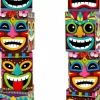 8 Pcs Hawaiian Luau Boxes Blocks Decorations