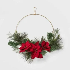 4 Pcs 24 Inch Metal Floral Hoop
