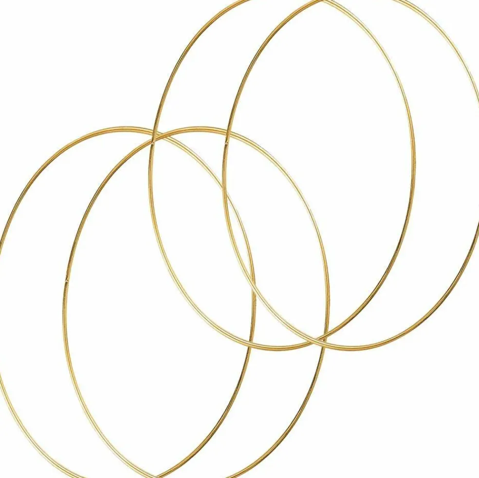 4 Pcs 24 Inch Metal Floral Hoop