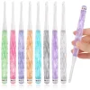 8PCS Inline Crochet Set, Non-Slip Hooks for Arthritic Hands, Needles for Crocheting Yarn, Size 2.5mm-6mm, Cute Plastic Grips