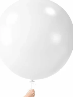 4pcs 36in White Giant Latex Balloons for Wedding & Party Decorations