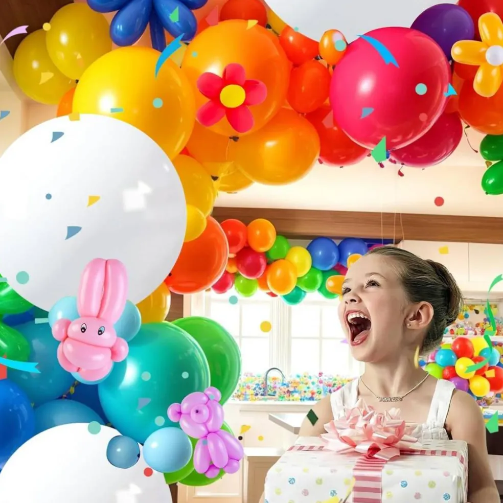 4pcs 36in White Giant Latex Balloons for Wedding & Party Decorations