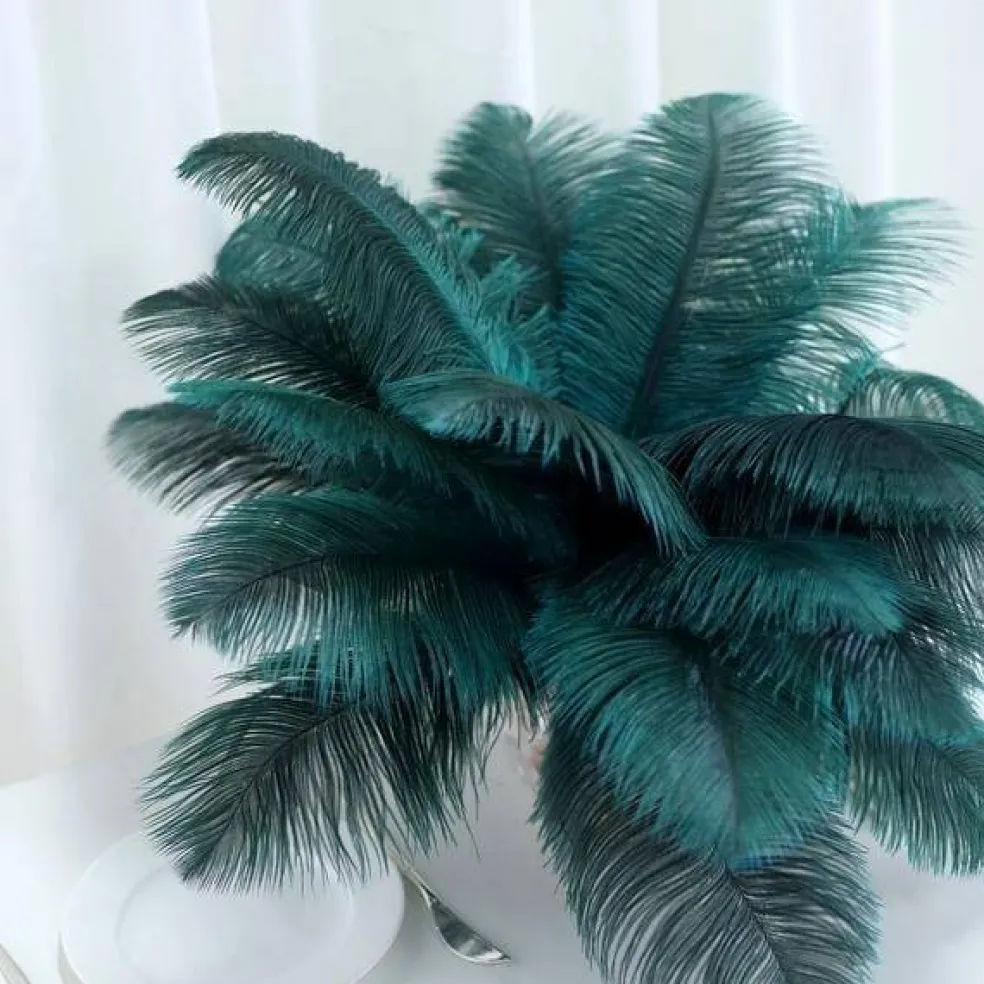 12 pcs 13"-15" long Genuine Ostrich Feathers