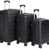 3PCS Luggage Set 4-Wheel Suitcase Hardside Spinner Lightweight