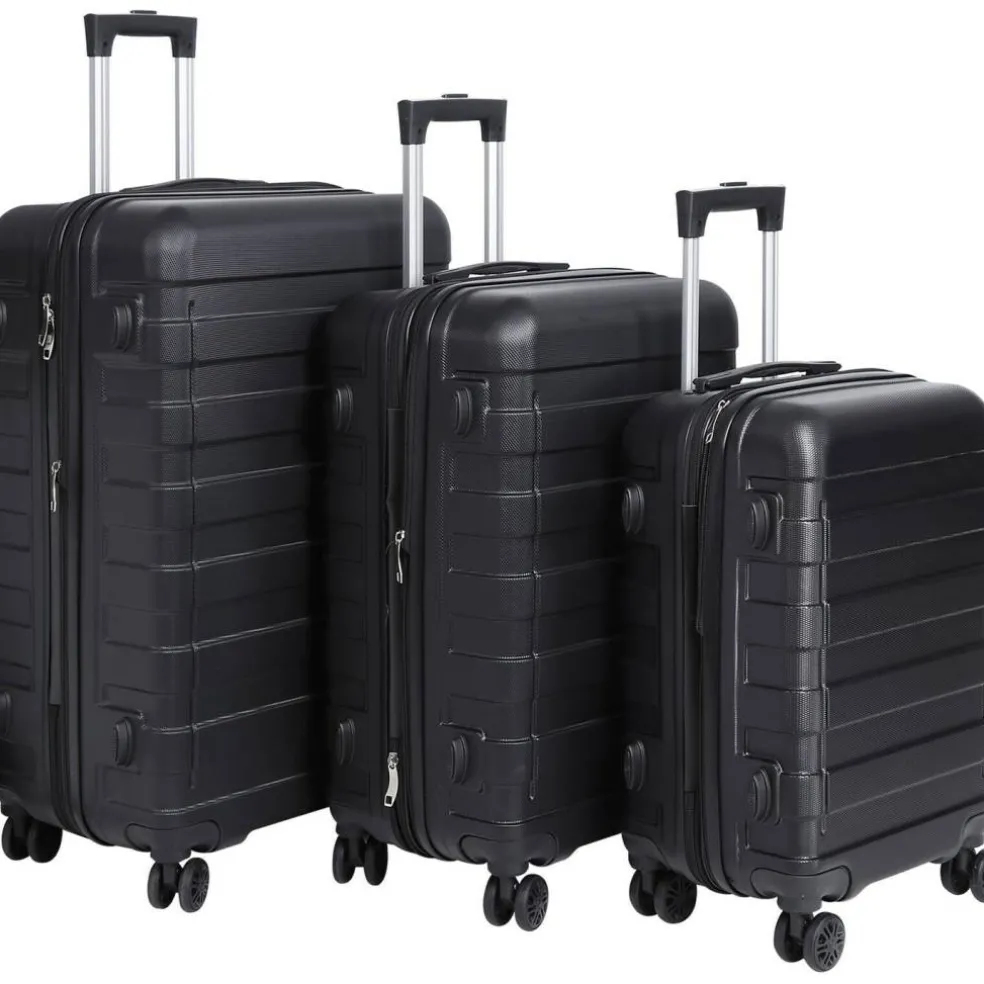 3PCS Luggage Set 4-Wheel Suitcase Hardside Spinner Lightweight