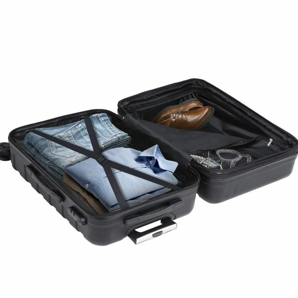 3PCS Luggage Set 4-Wheel Suitcase Hardside Spinner Lightweight
