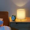 2PCS Night Light Dimmable Nightstand Lamp Linen Plug-In