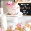 24PCS Pink Bow Cake Toppers – Cupcake Picks for Baby Shower, Birthday & Wedding