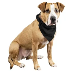 3 Pcs Plain Cotton Pets Dogs Bandana Triangle Shape - Large & Washable