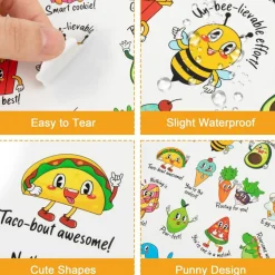 800PCS Punny Teacher Sticker for Student, D-FantiX Motivational Reward Stickers for Kids Classroom, Must Have Essentials for Teachers Elementary, Positive Encouragement Stickers Home School Supplies