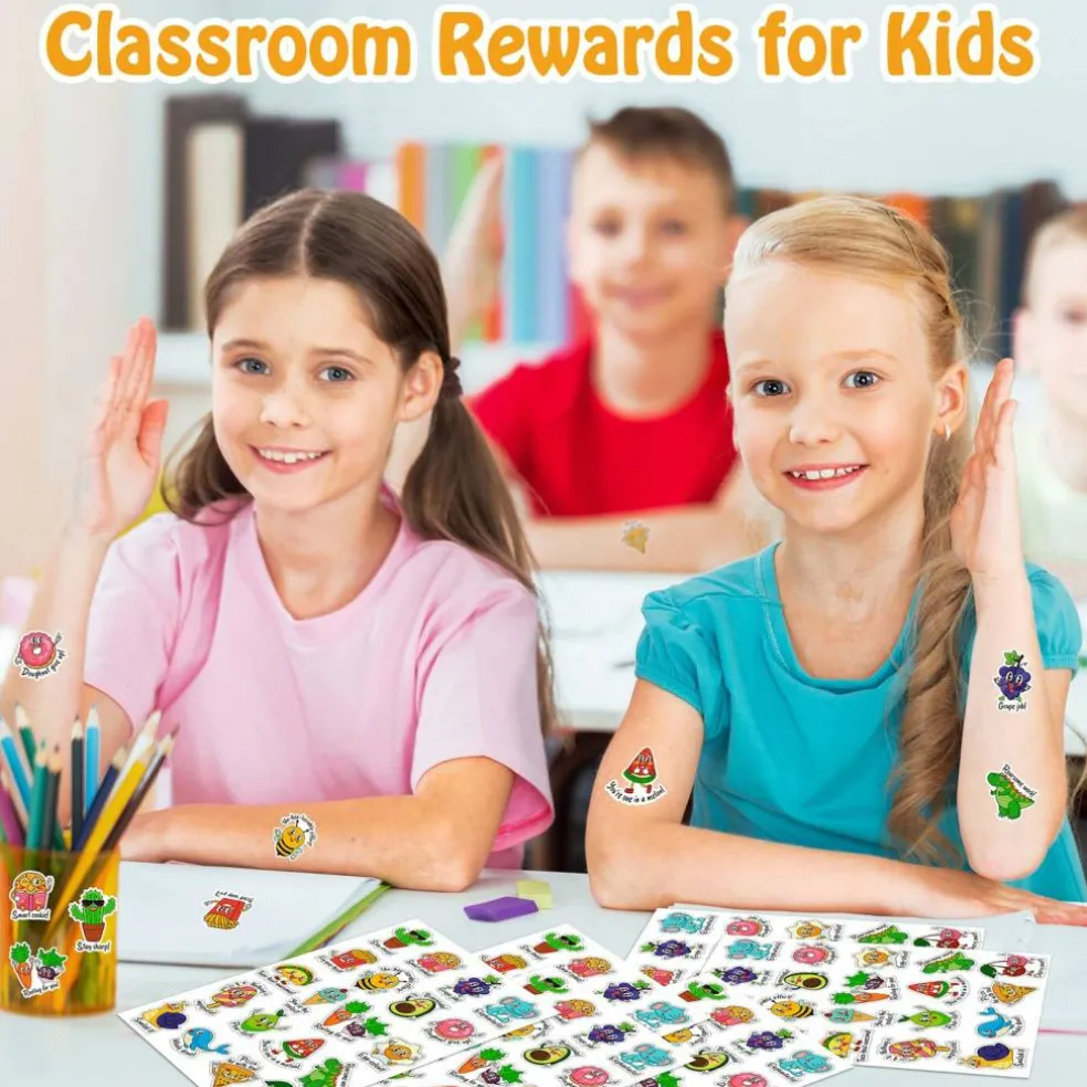800PCS Punny Teacher Sticker for Student, D-FantiX Motivational Reward Stickers for Kids Classroom, Must Have Essentials for Teachers Elementary, Positive Encouragement Stickers Home School Supplies