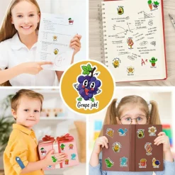 800PCS Punny Teacher Sticker for Student, D-FantiX Motivational Reward Stickers for Kids Classroom, Must Have Essentials for Teachers Elementary, Positive Encouragement Stickers Home School Supplies