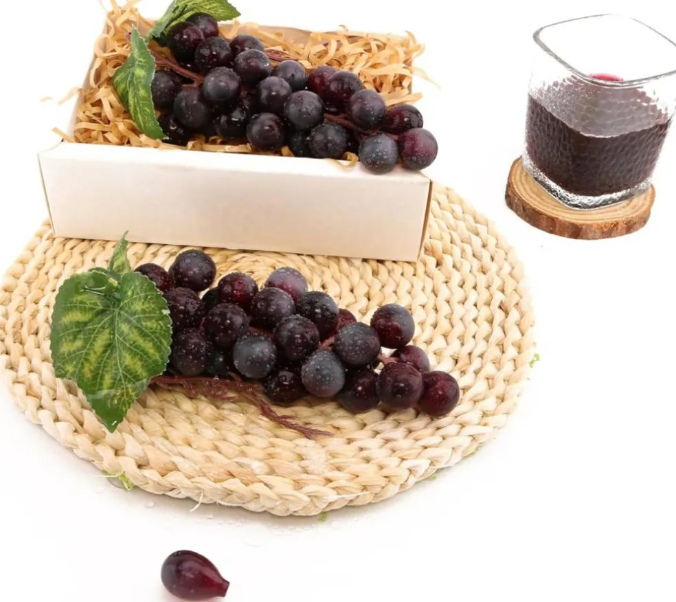 2PCS Purple Grapes - Fake Fruit