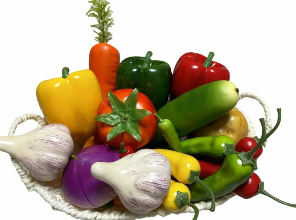 22pcs Realistic Artificial Fake Vegetables, Artificial Vegetables for Decoration