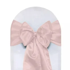 10 PCS Satin Chair Sashes Ribbon Bow