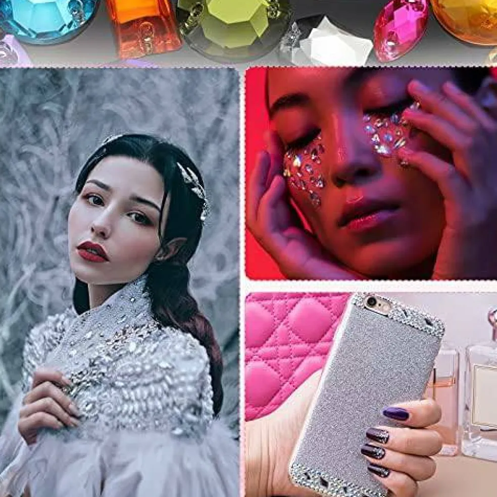 500 Pcs Sewing on Rhinestones - Multicolor