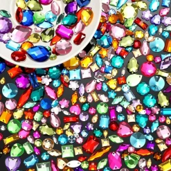 500 Pcs Sewing on Rhinestones - Multicolor