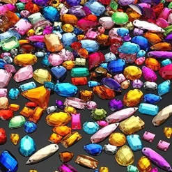 500 Pcs Sewing on Rhinestones - Multicolor