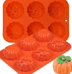 2 Pcs Silicone 3D Pumpkin Cake Mold