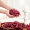 300pcs Silk Rose Petals Burgundy Heart Flower Petals for Wedding