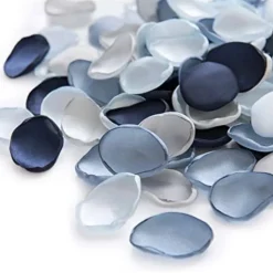 600PCS Silk Rose Petals Navy Blue Wedding Supplies Flower Girl Basket Table Aisle Runner Party Dinner Bridal Shower Decoration
