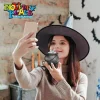 12 Pcs Spooky Halloween Candy Cauldrons Mini Black Cauldron Children Bucket Toy