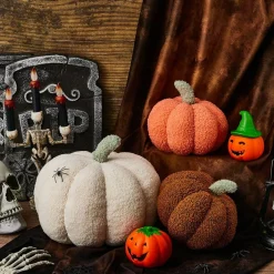 3 Pcs Stuffed Pumpkin Pillows Fall Decor Cushions,Autumn Warm