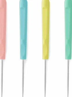 4 Pcs Sugar Stir Needle Scriber Needle Cookie Decorating Supplies Tool 5.2 Inches