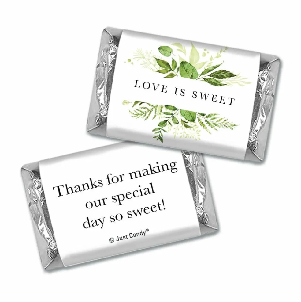 68 Pcs Wedding Candy Hershey's Chocolate Party Favors by Just Candy (20oz) - Botanical